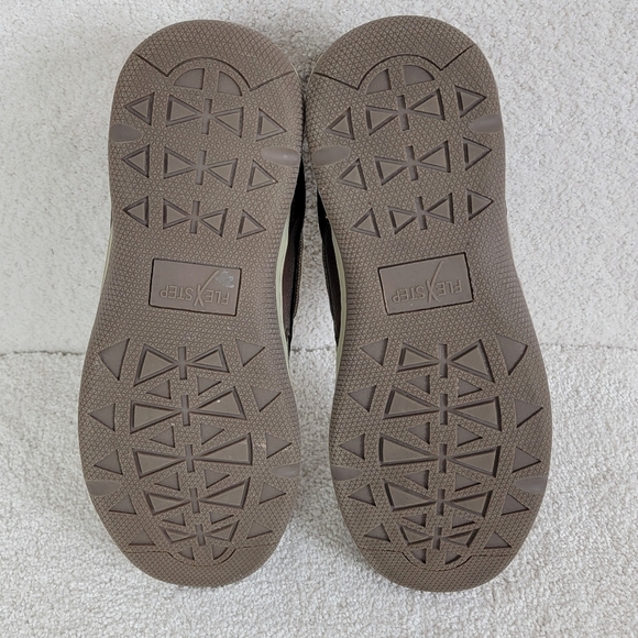Flex Step Men's Brown Benjamin Comfort Dress Casual Boat Loafers Sz 11 - Picture 10 of 12